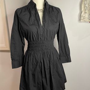 Zara Women’s Mini Dress Long Sleeve Size Small Black 100% Cotton